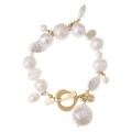 Goldenes Armband mit Barockperlen