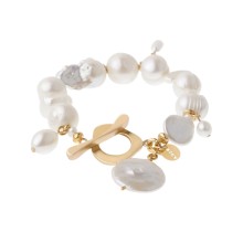 Armband mit unregelmäßigen Perlen aus der Parer Kollektion