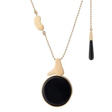 Halskette mit doppelseitigem Onyx-Anhänger aus der Parer Kollektion