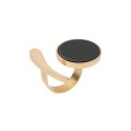 Vergoldeter Onyxring