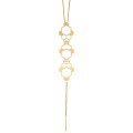 Künstlerische, goldene Halskette aus der Apis-Kollektion – Orska Schmuck
