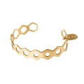 Künstlerisches Armband inspiriert von Bienenwaben aus der APIS-Kollektion von ORSKA Jewelry
