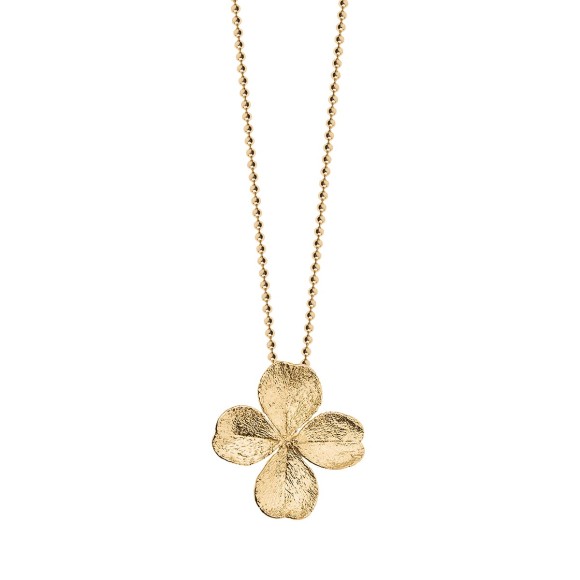 Goldene Kleeblatt-Halskette - ORSKA Schmuck