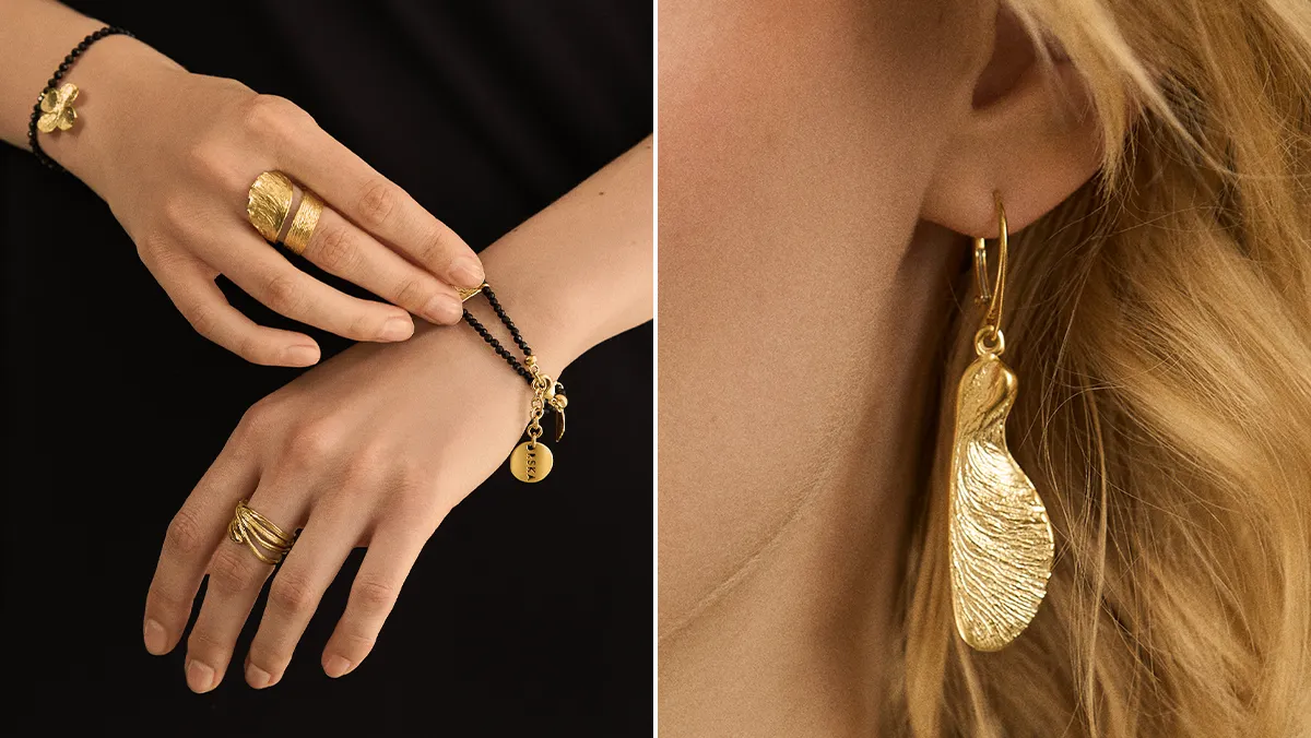 Handgefertigter Schmuck mit Pflanzenmotiven von ORSKA