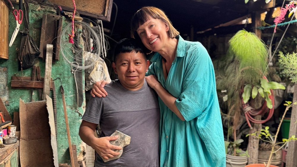 Anna Orska und Stanislavo in Guatemali