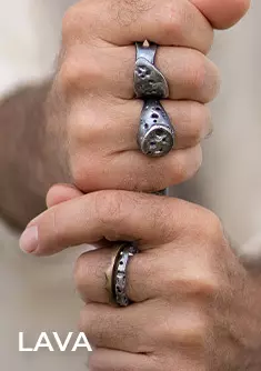 Vom Vulkan inspirierter Herrenschmuck von ORSKA