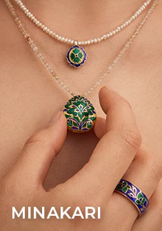 Minakari - Doppelseitiger Emaille-Schmuck aus Indien