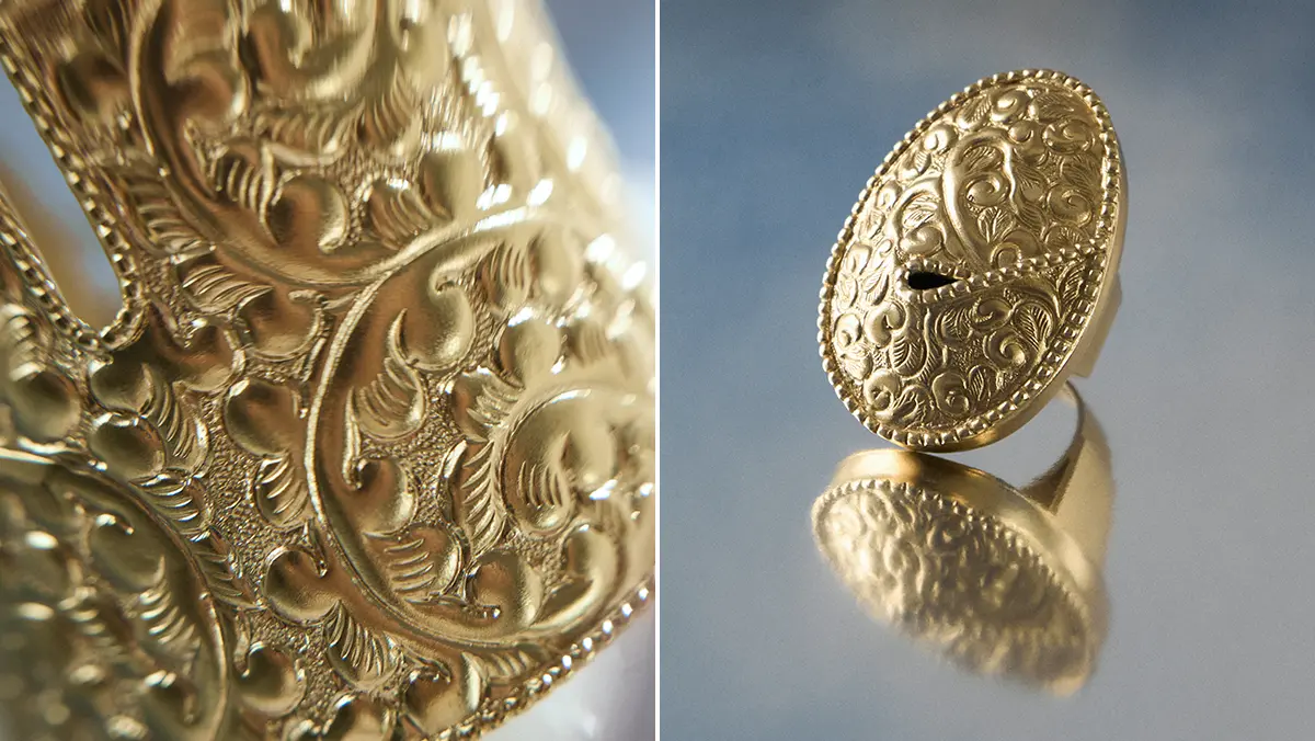 Goldener Ring aus Nepal von ORSKA