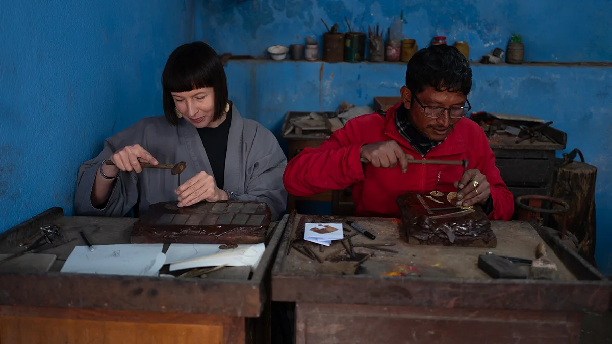 Schmuckwerkstatt in Nepal