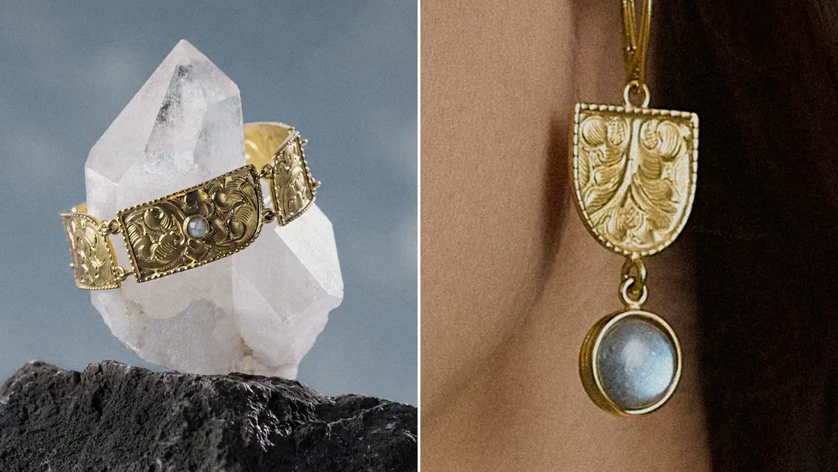 Goldenes Armband aus Nepal von ORSKA