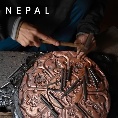 Metallverpressung in Nepal