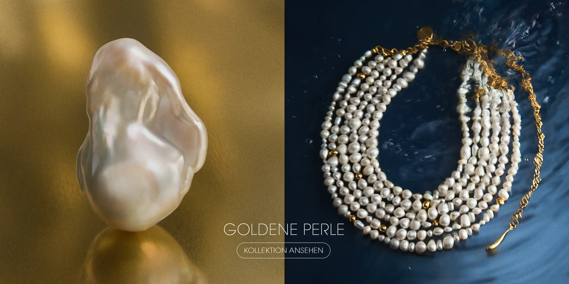 Perle – vergoldeter Schmuck mit Perlen von ORSKA