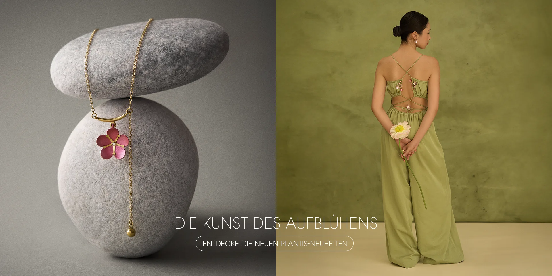 Halskette mit rosa Kirschblüten von ORSKA